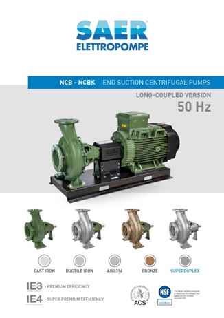 End suction pump 
